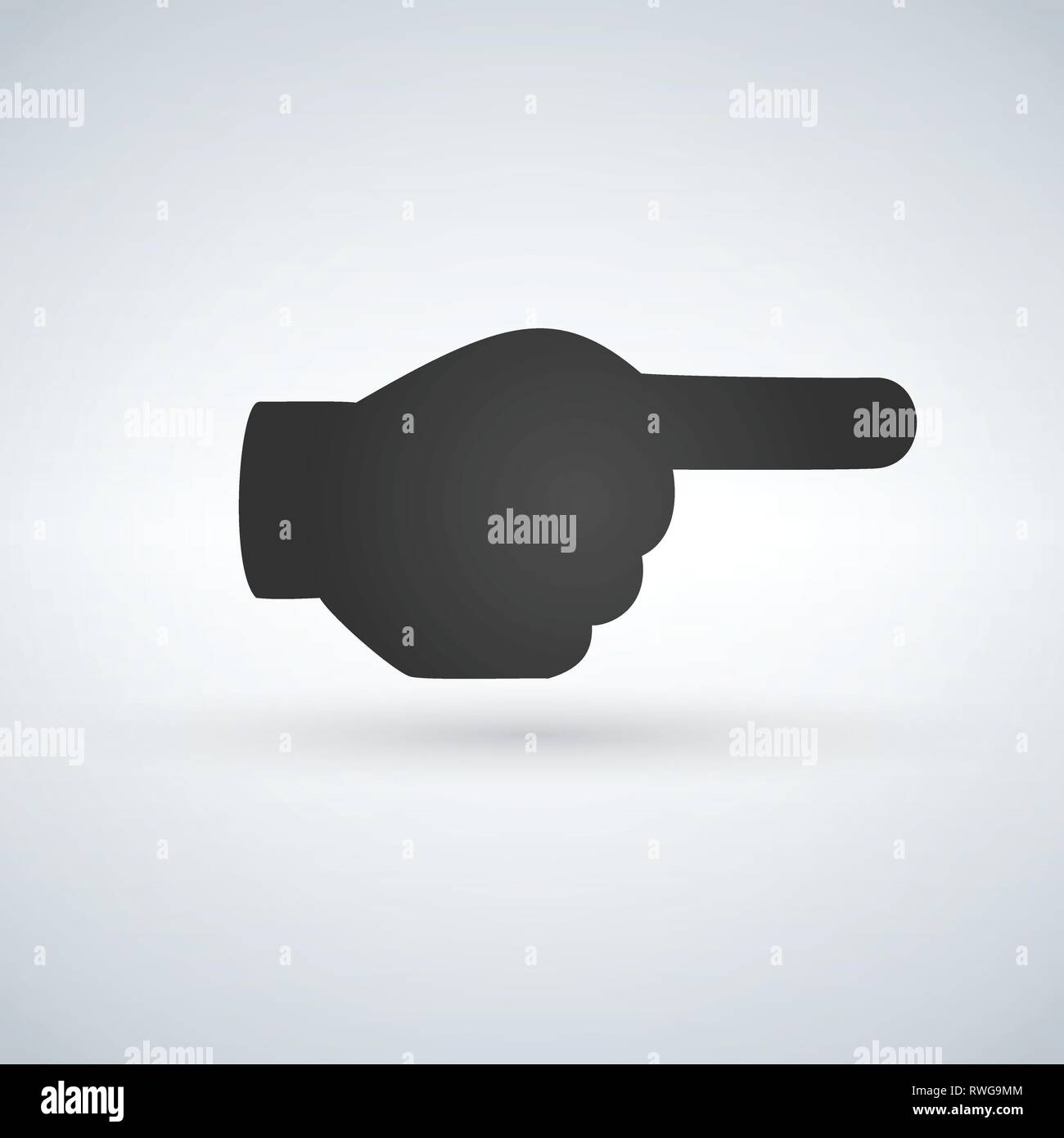 Verstellbaren Zeiger Symbol auf weißem Hintergrund. Vector Illustration