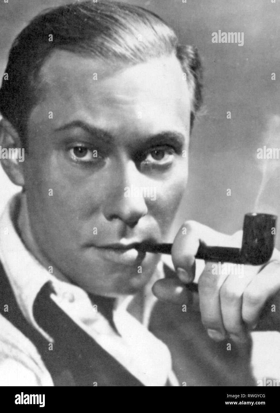 Raddatz, Carl, 13.3.1912 - 19.5.2004, deutscher Schauspieler, Porträt, Postkarte, 1930er/1940er Jahre, Additional-Rights - Clearance-Info - Not-Available Stockfoto