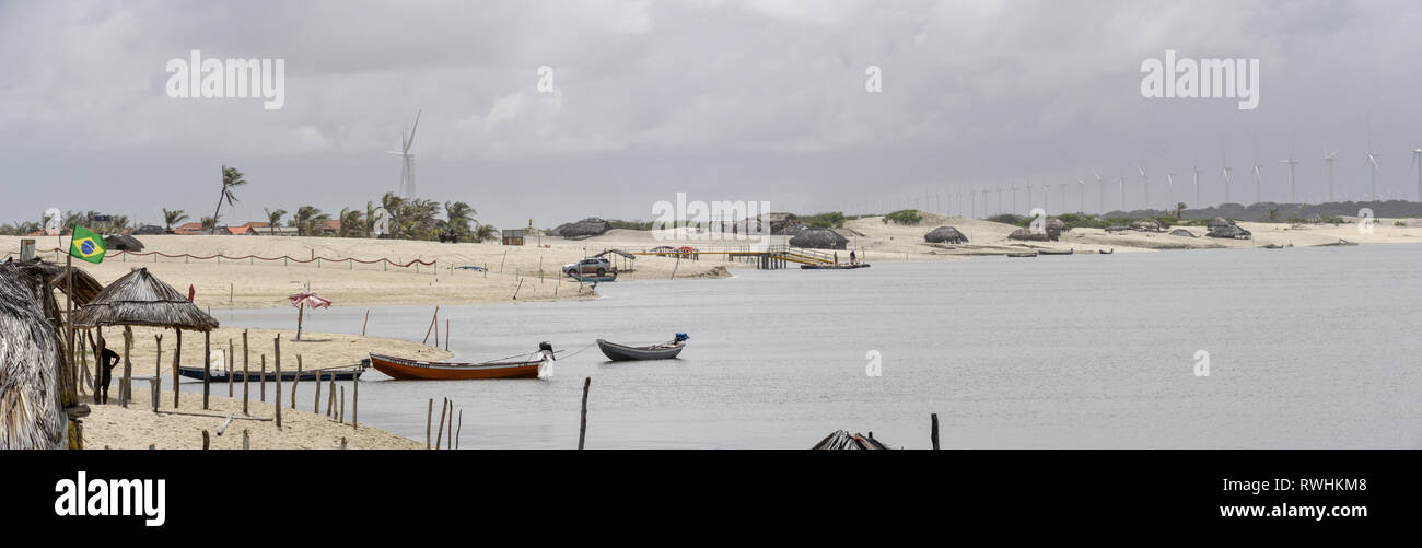 Strand in der Nähe von Atins auf Brasilien Stockfoto