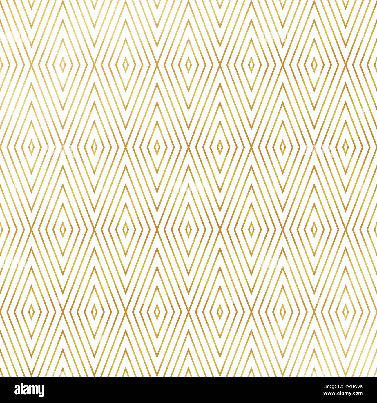 Abstrakte Luxus Platz Dreiecke Form golden style Muster Hintergrund. Sie für Art déco-Design artwork verwenden können. Abbildung: Vector EPS 10. Stock Vektor