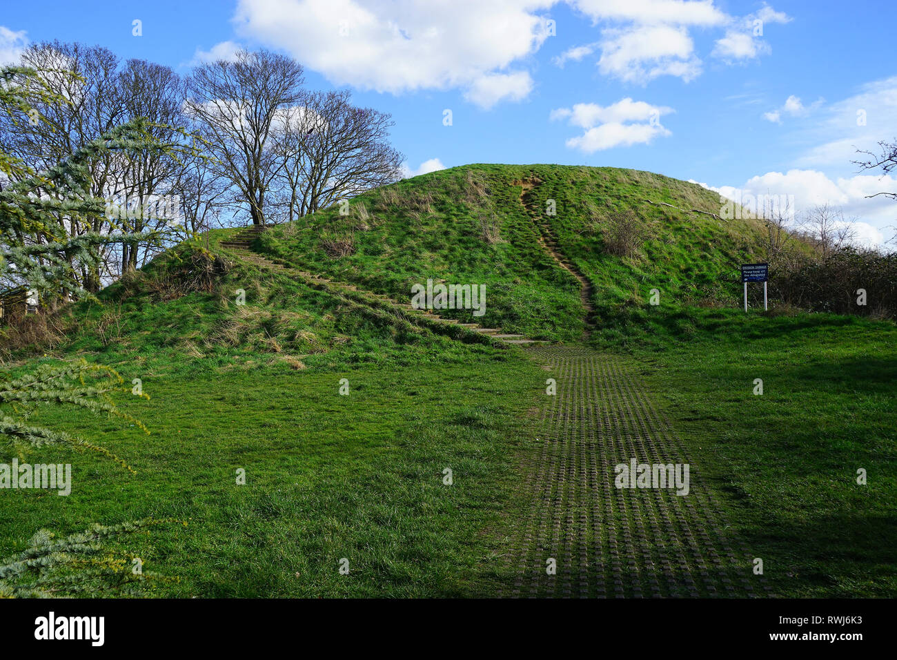 Burghügel, Cambridge Stockfoto