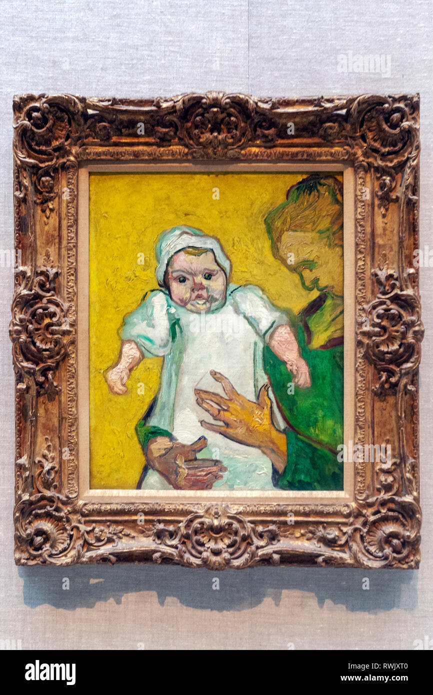 Augustinus Rouline und ihr Baby, 1888 Vincent van Gogh, das Metropolitan Museum der Kunst, Manhattan, New York USA Stockfoto