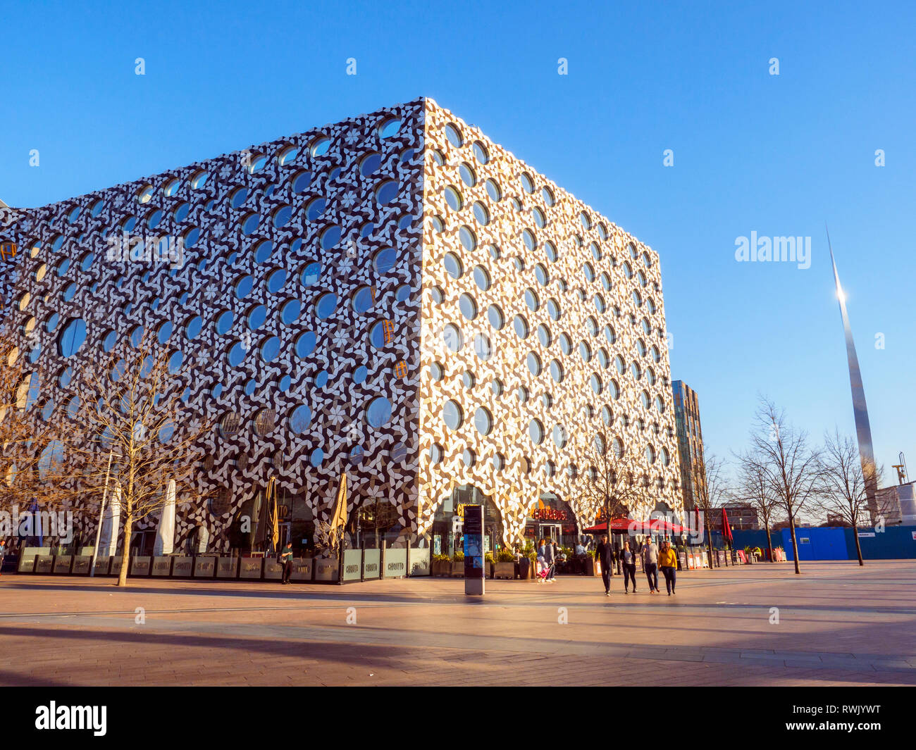 Ravensbourne University London in der Greenwich Peninsula - South East London, England Stockfoto