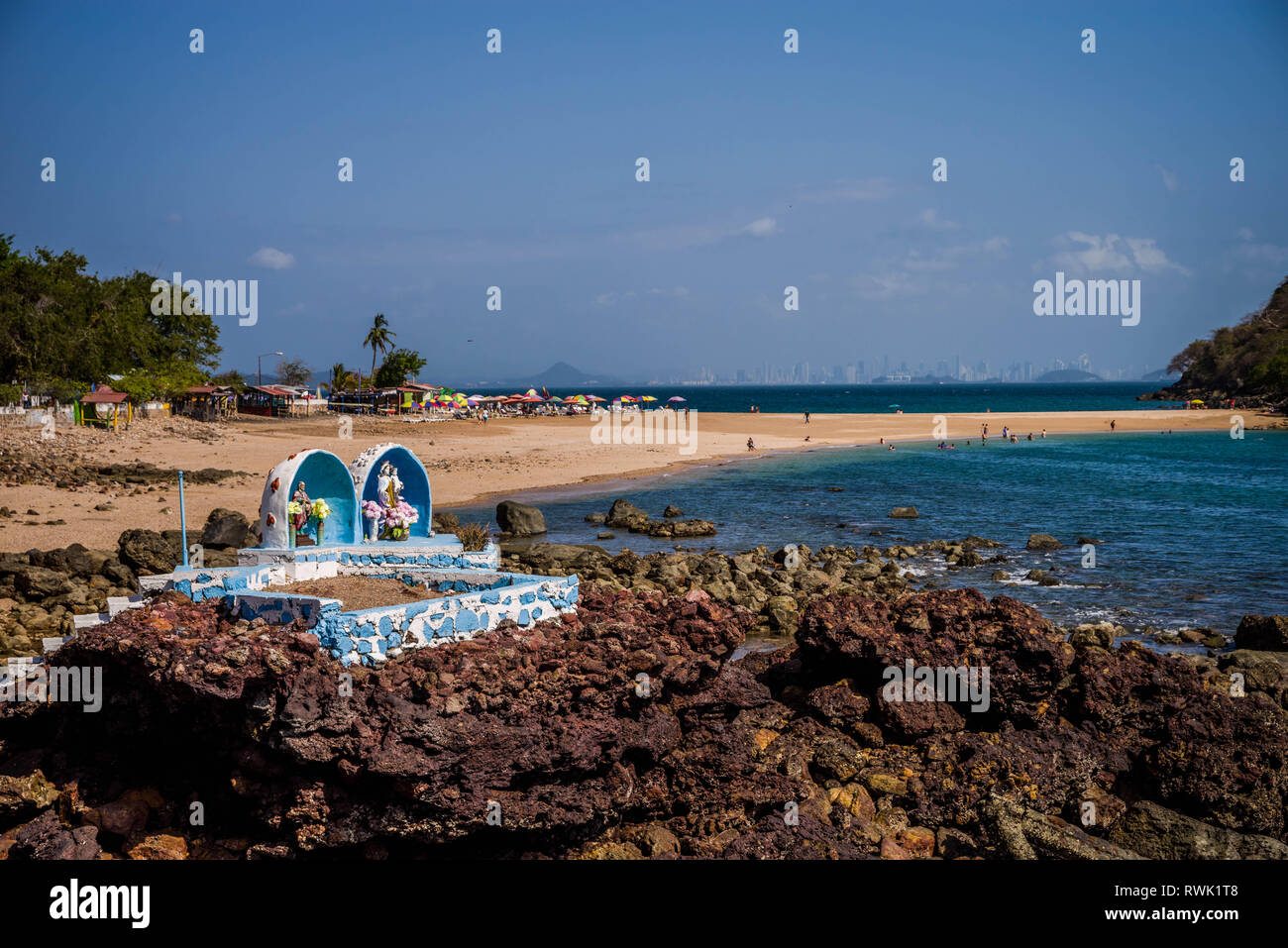 Szenen aus Taboga, Panama Stockfoto