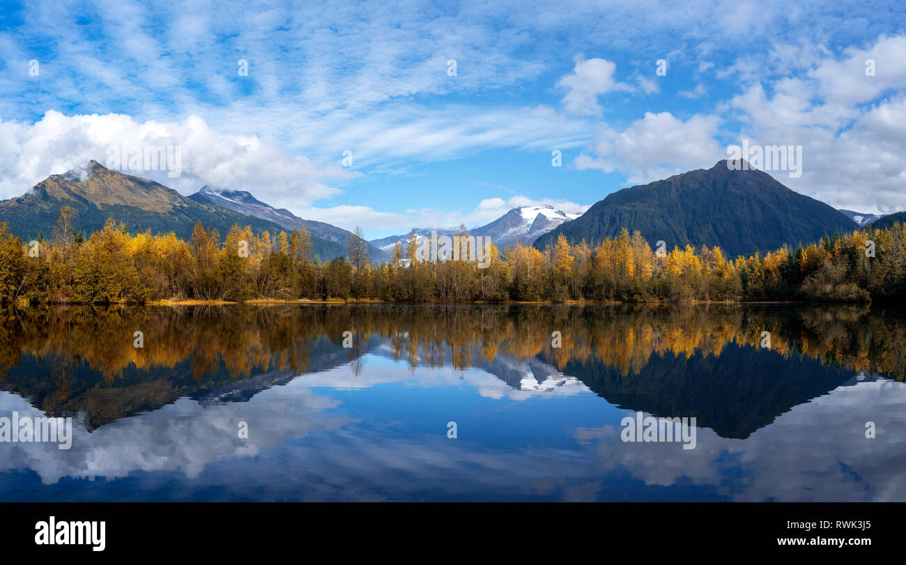 Moose Lake, Mendenhall Erholungsgebiet, Alaska, Vereinigte Staaten von Amerika Stockfoto