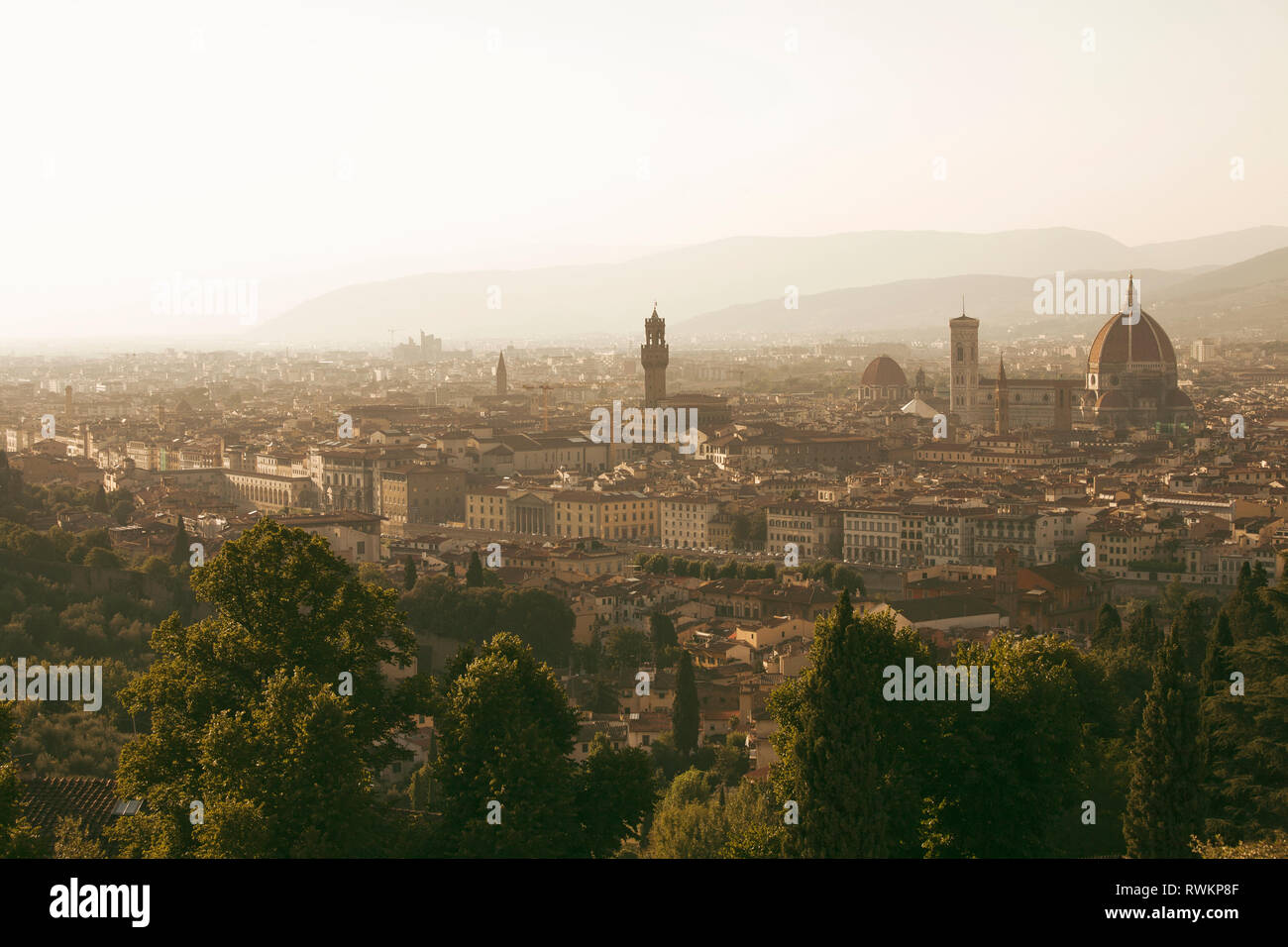 Blick auf Florenz, Toskana, Italien Stockfoto