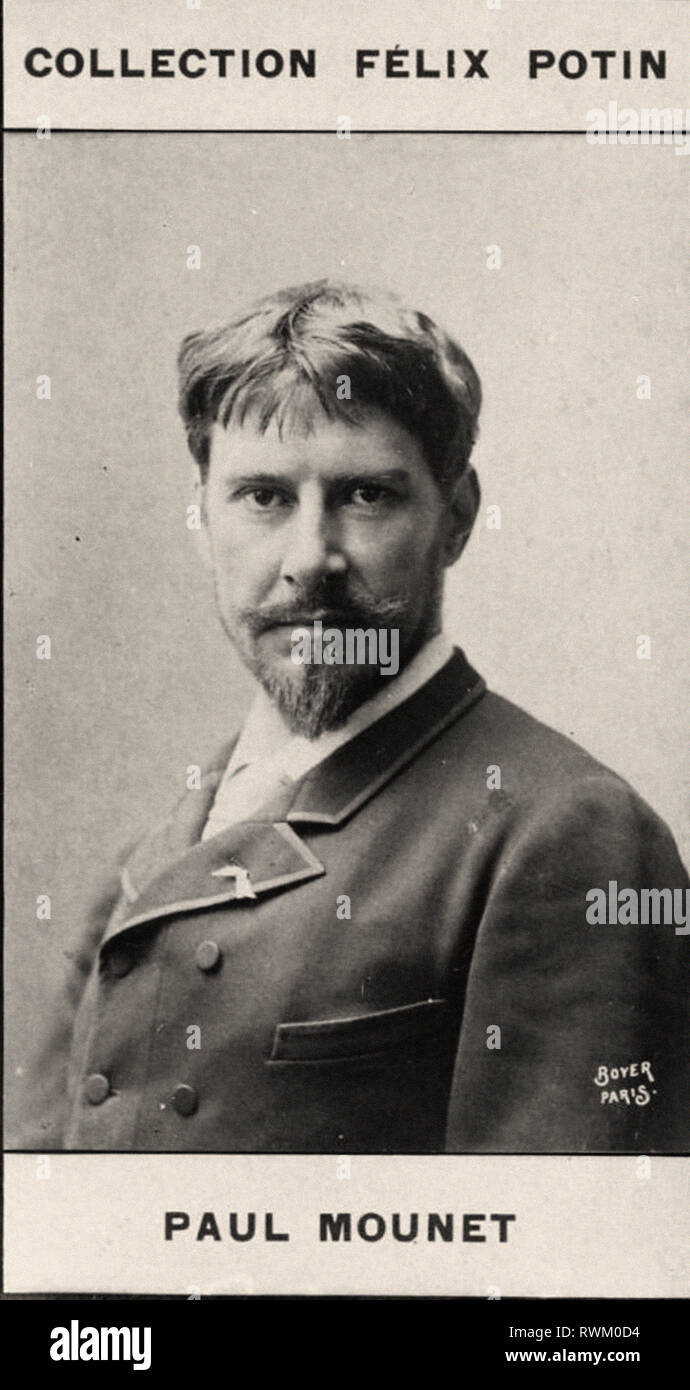 Fotografische Porträt von Mounet, Paul - Aus der ersten Erhebung FÉLIX POTIN, 19. Jahrhundert Stockfoto