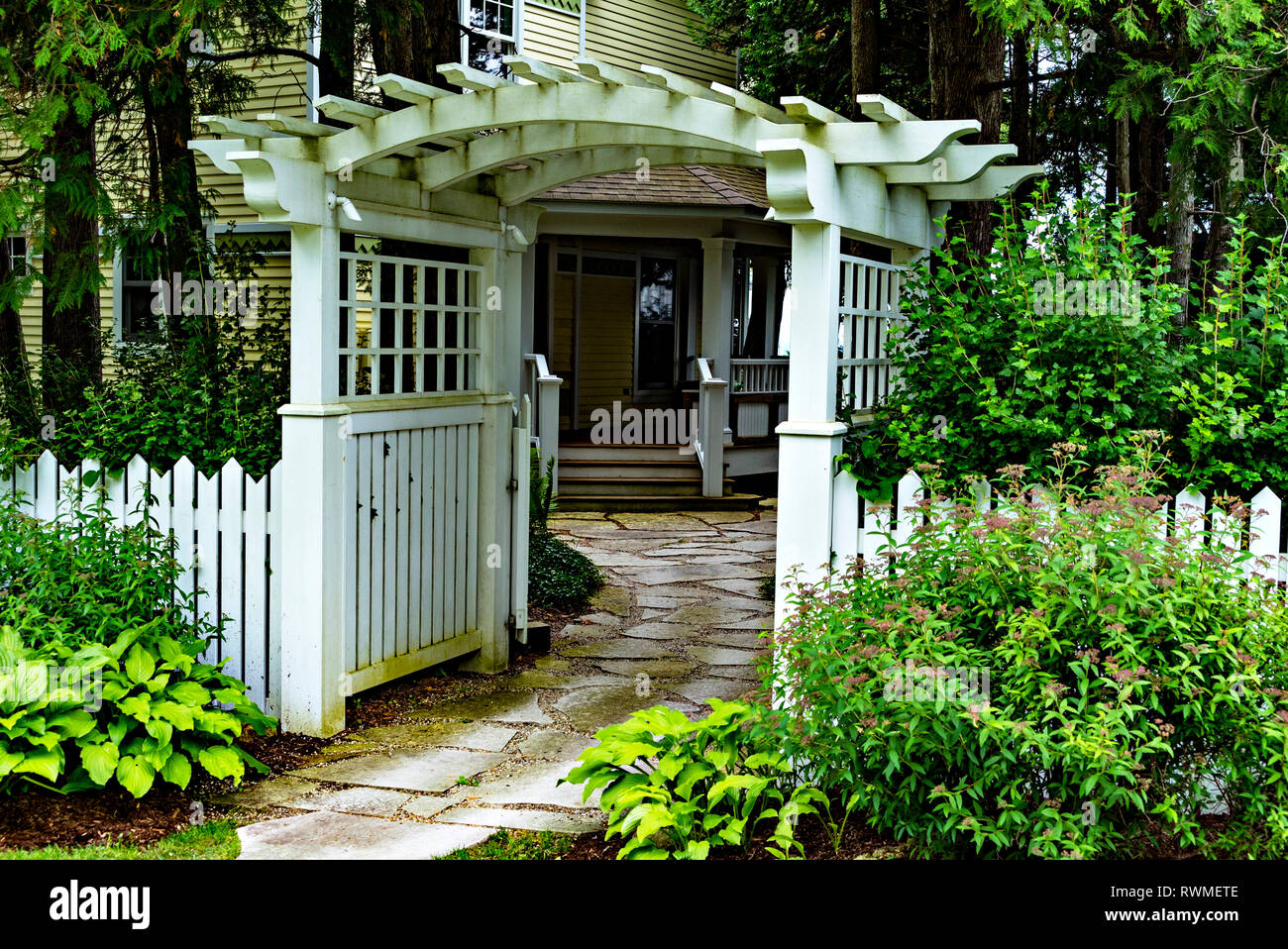 Pflasterweg Stockfoto