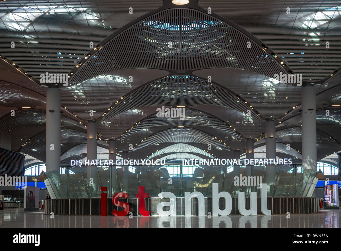 Neue Istanbul International Airport Terminal, Istanbul dritten Flughafen Stockfoto