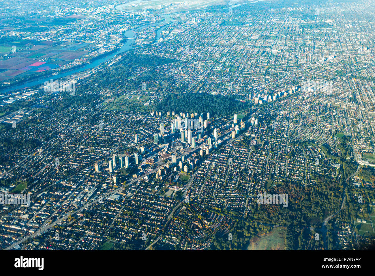 Stadtbild von Vancouver, Vancouver, British Columbia, Kanada Stockfoto