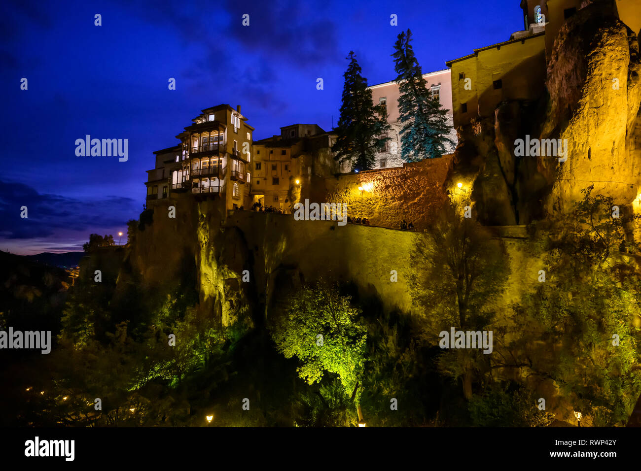 Hängenden Häuser von cuence; Cuenca, Spanien Stockfoto