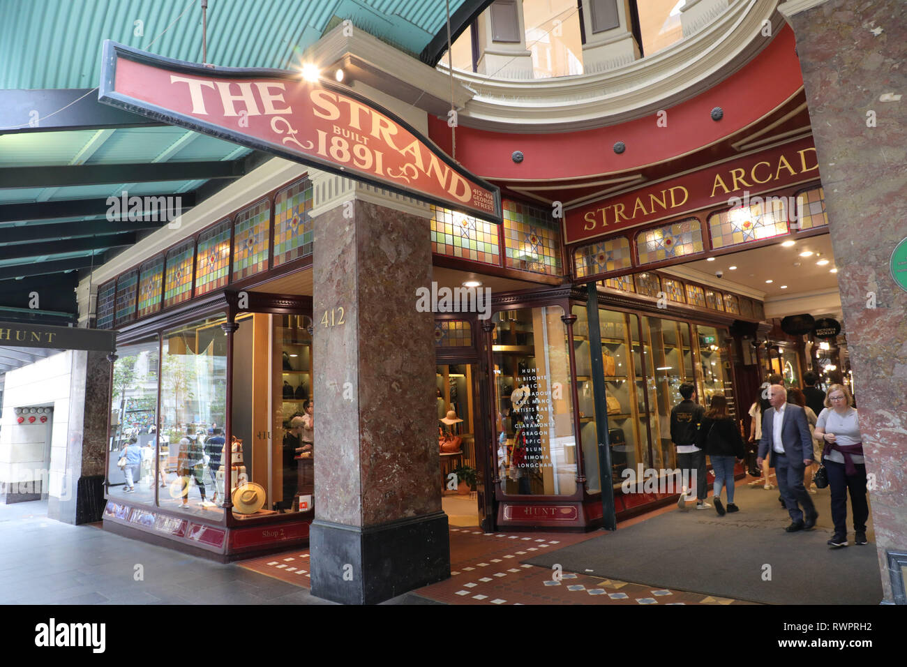 Strand Arcade George Street, Sydney, Australien Stockfoto Strand Arcade George Street, Sydney, Australien Stockfoto