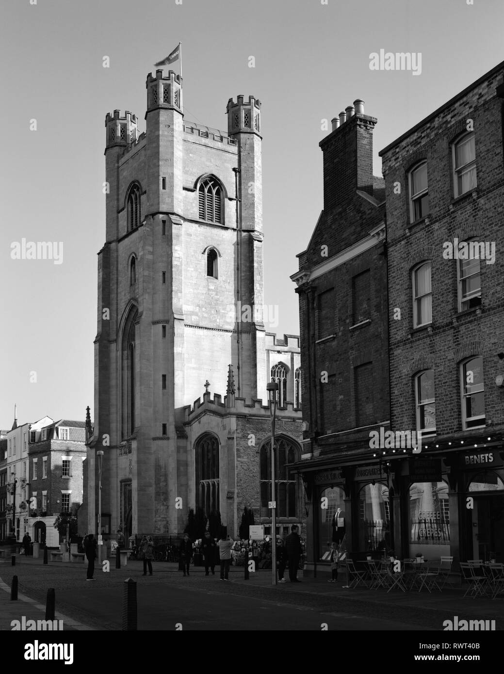 Große St Mary's Church, King's Parade Cambridge Stockfoto
