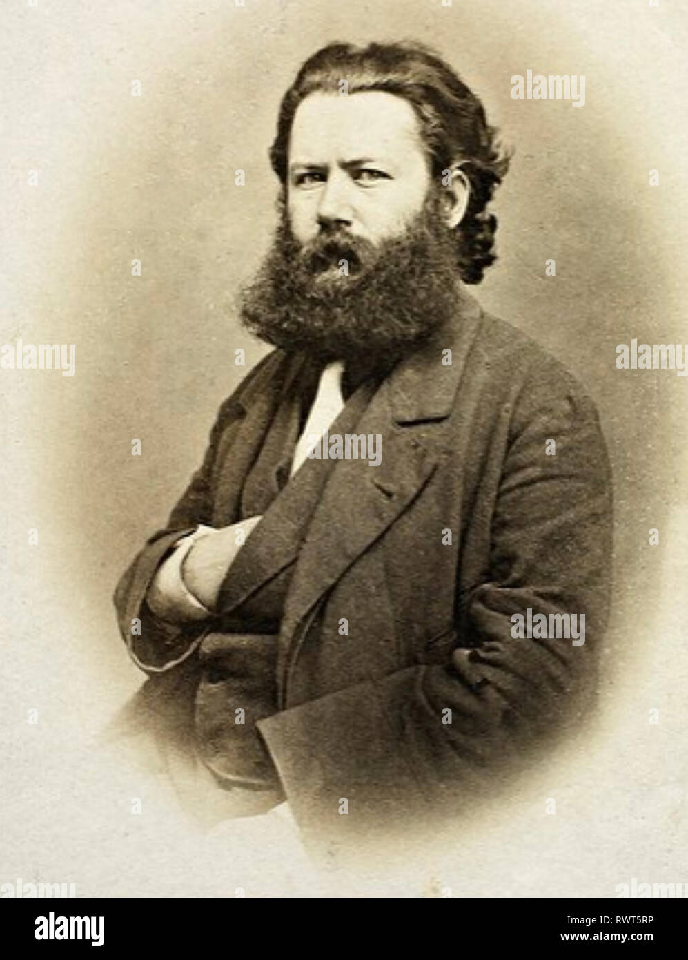 HENRIK IBSEN (1828-1906), norwegischer Dramatiker über 1865 Stockfoto