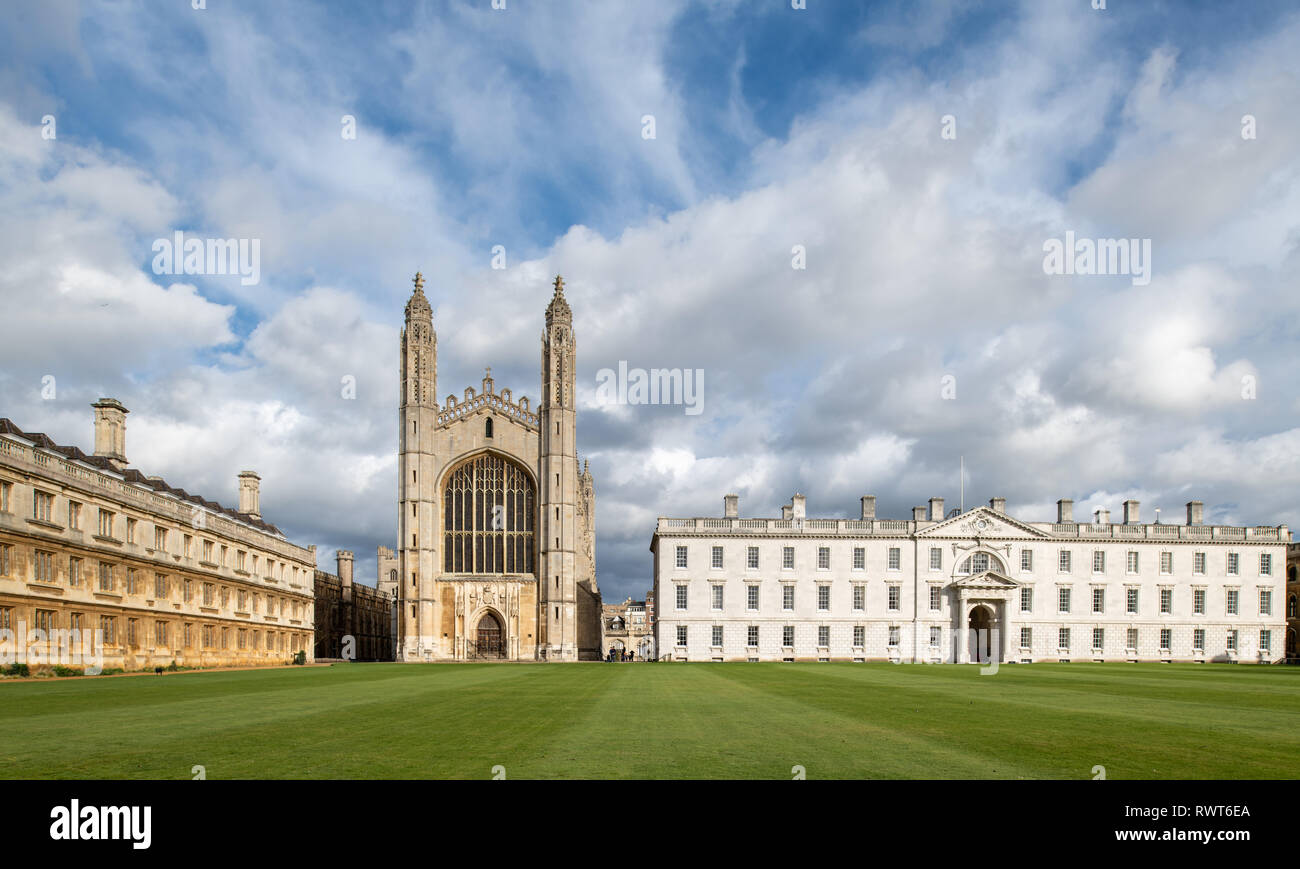 Der berühmten King College in Cambridge, Großbritannien Stockfoto