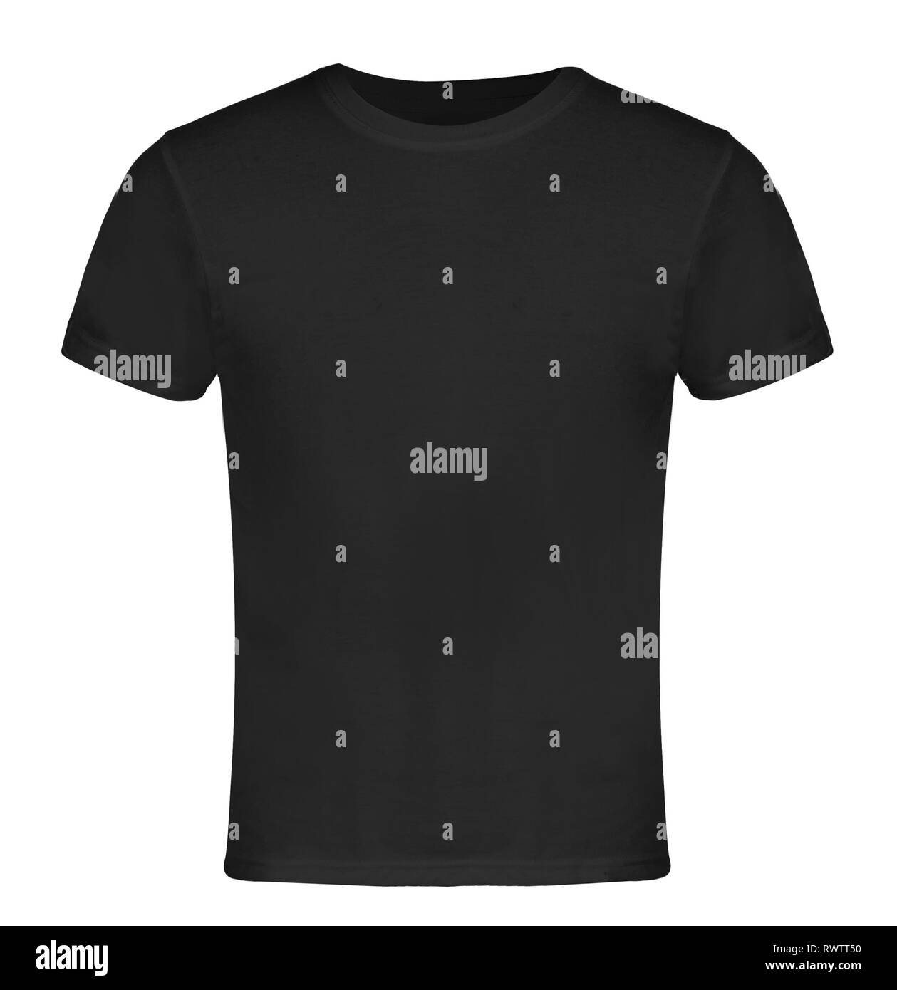 Grau leer T-shirt Vorderseite Stockfoto