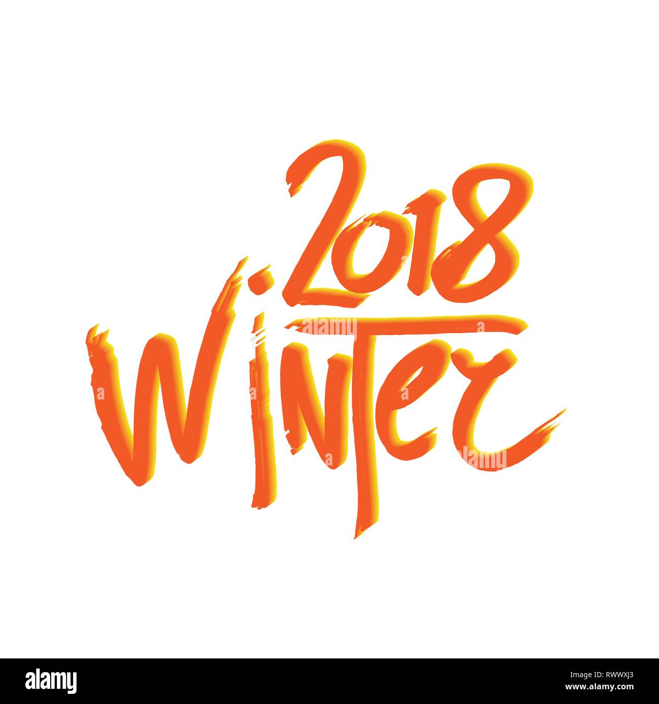 2018 Frohes Neues Jahr Winter oder Weihnachten Hintergrund kreative Grußkarte Design, können für Flyer, Einladungen, Plakate, Broschüren, Banner verwendet werden. Stock Vektor