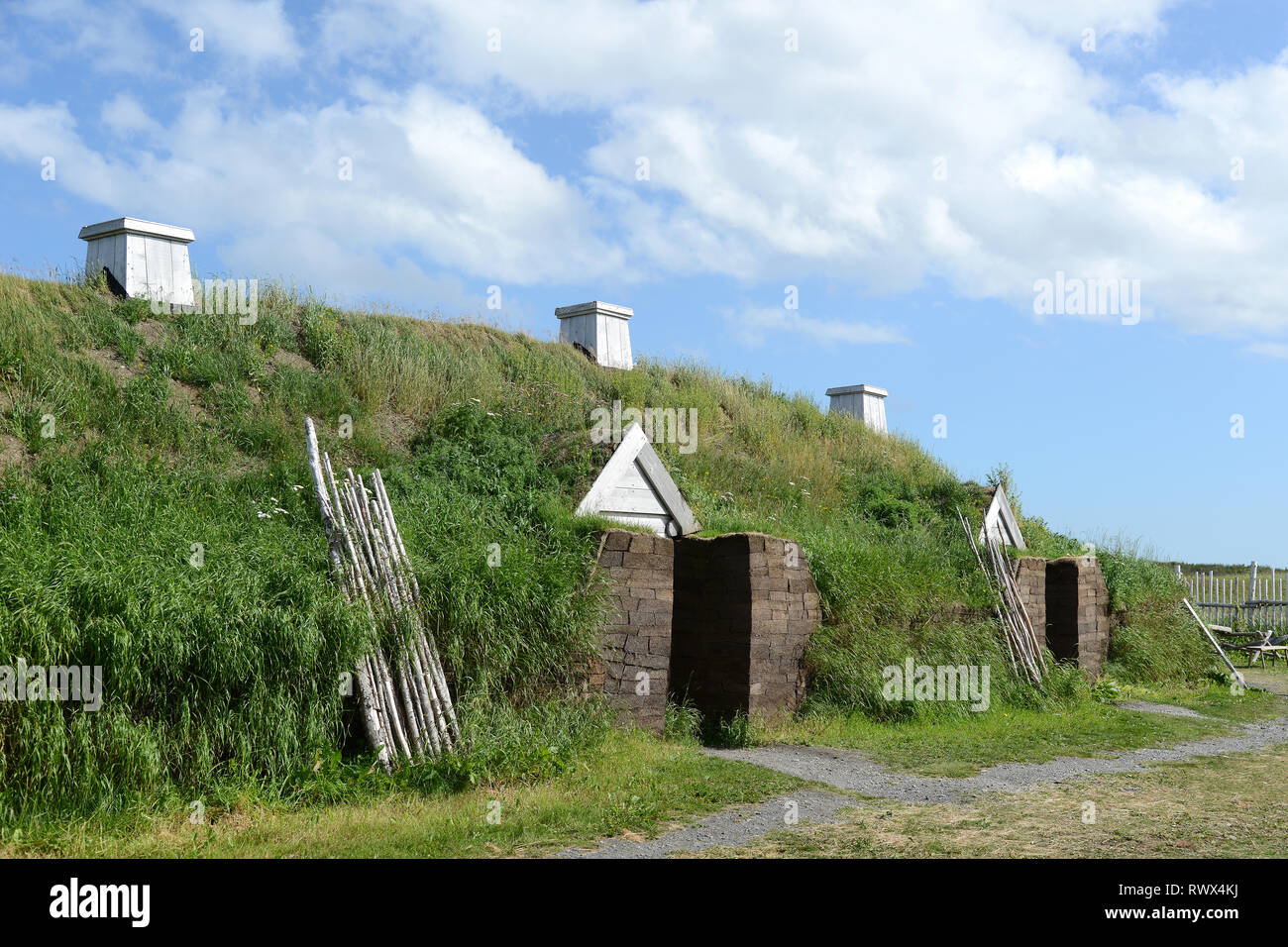 L'Anse-Aux-Meadows, St. Anthony, Neufundland, Kanada Stockfoto