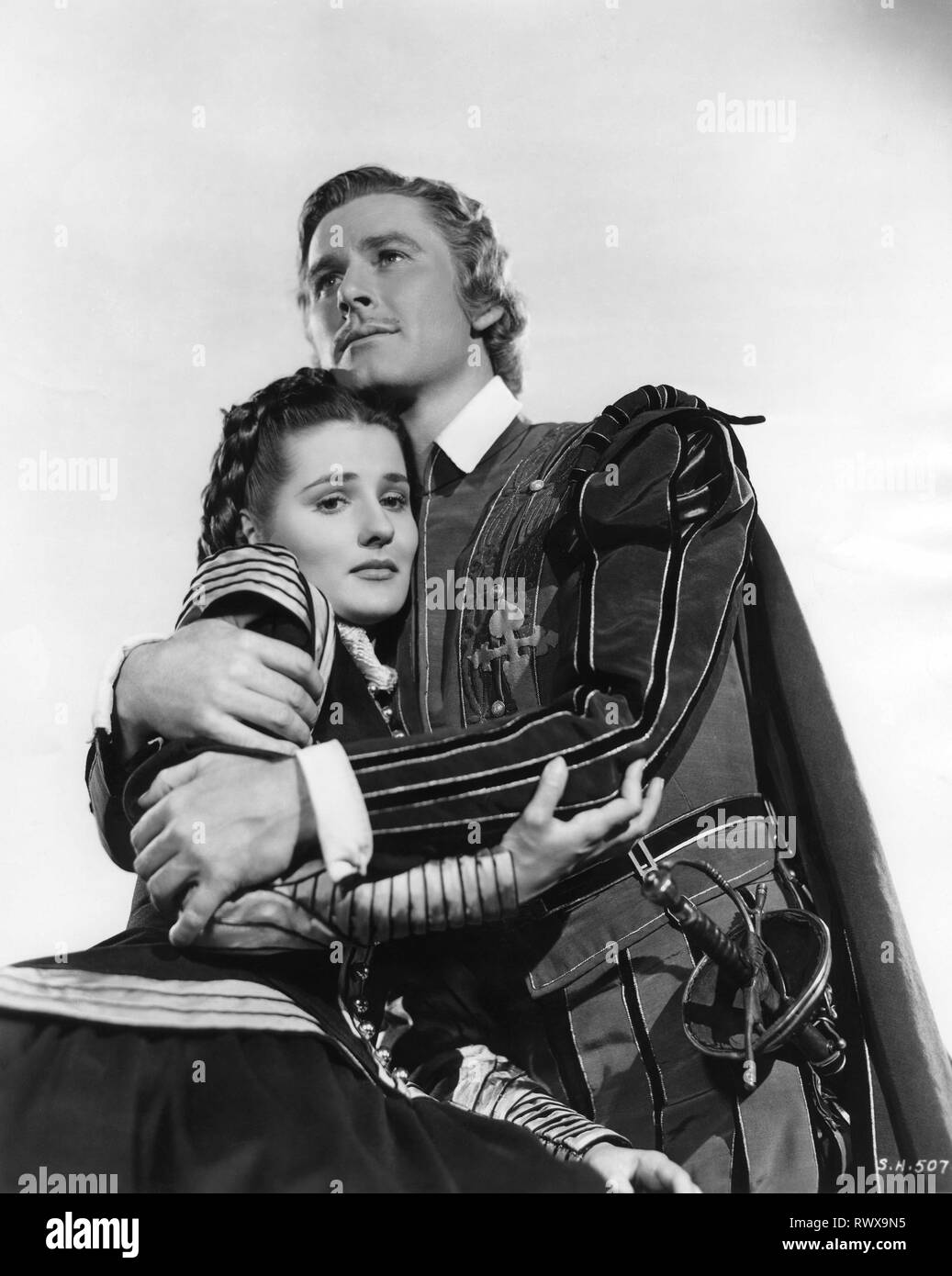 Errol Flynn Brenda Marshall stellte Portrait die SEA HAWK 1940 durch Michael Curtiz Warner Bros geleitet Stockfoto