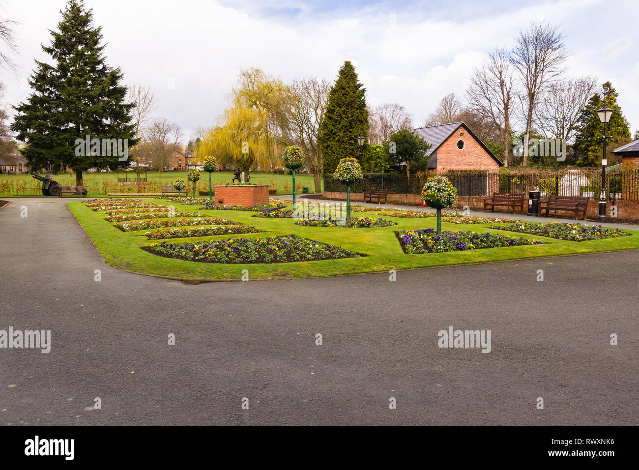 Cae-Glas Park und Gärten in Telford Shropshire Stockfoto