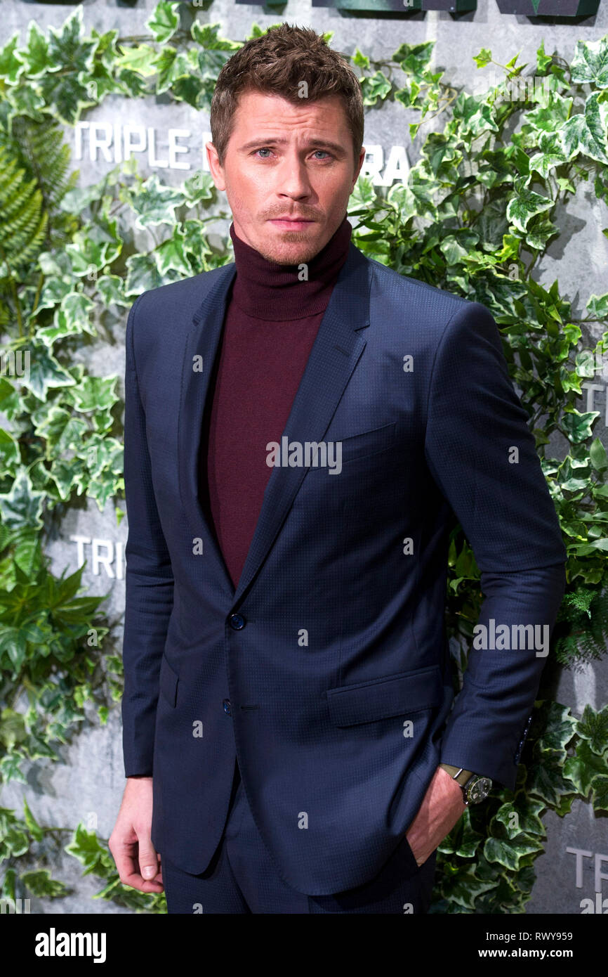 Garrett Hedlund bei der Premiere des Netflix Movie 'Triple Frontera/Triple Frontier' bei Cine Callao. Madrid, 06.03.2019 | Verwendung weltweit Stockfoto