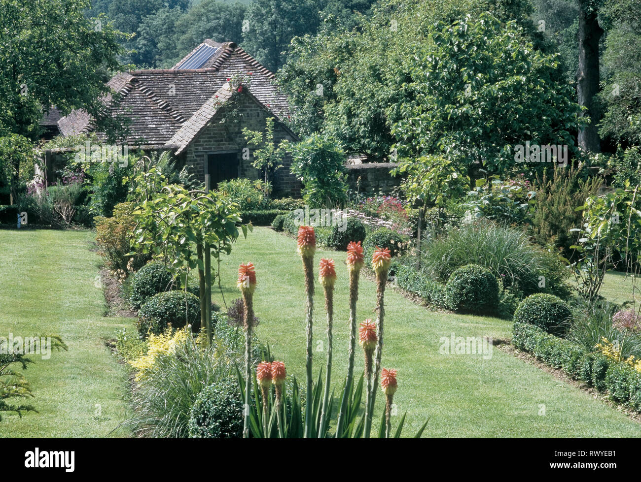 Garten von Bauernhaus Stockfoto