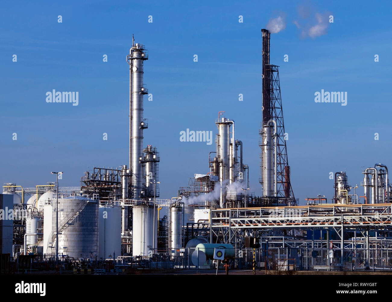 Öl- und Gasindustrie Fabrik-, Öl- und Gas Industrie. - Bild Stockfoto