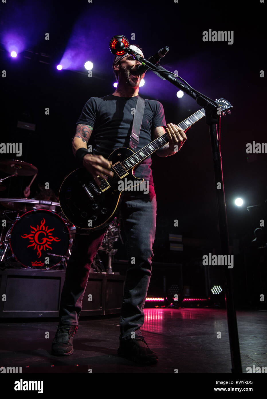 Godsmack live bei o2 ritz Manchester im Februar 2019 Stockfoto