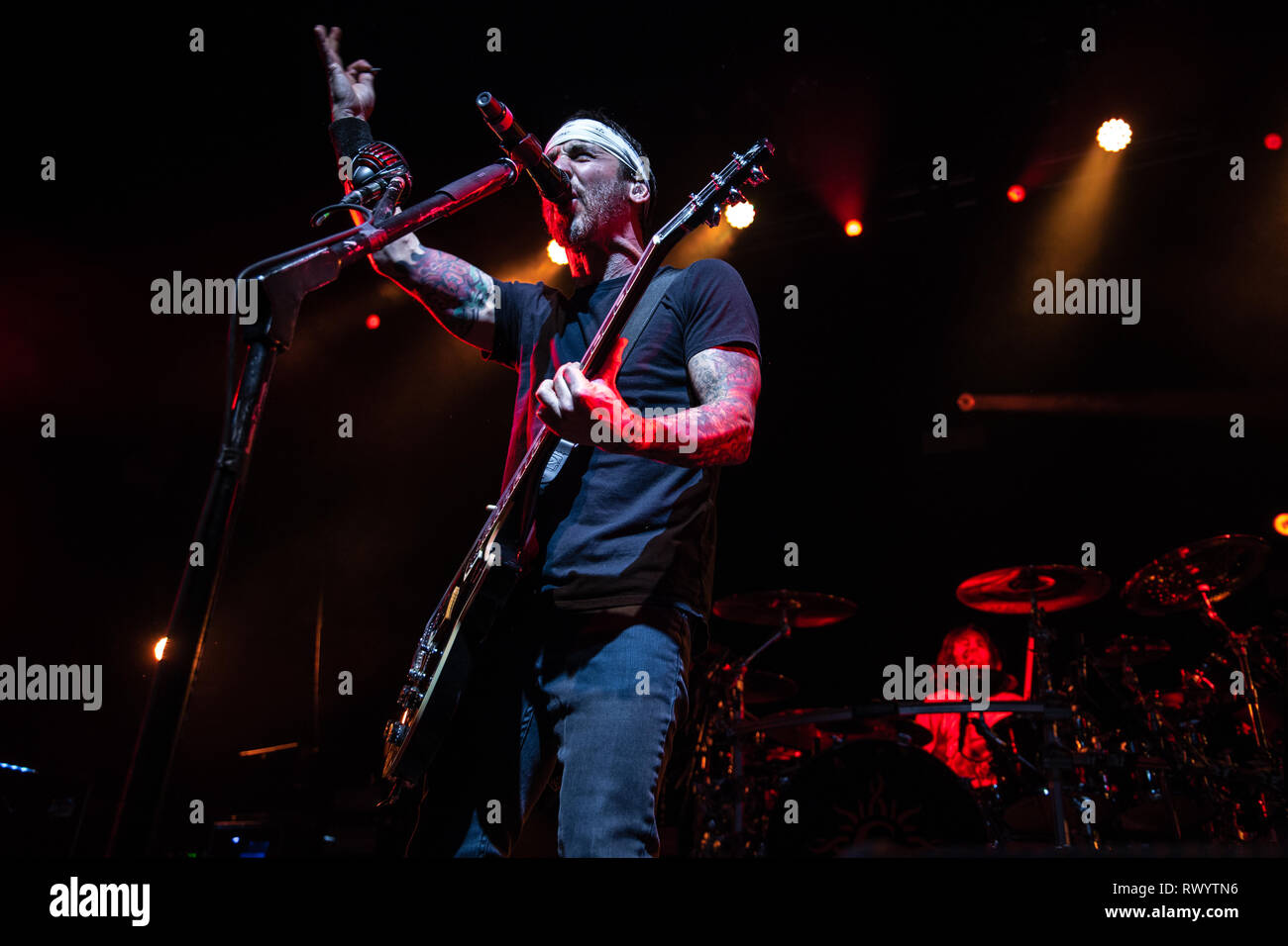 Godsmack live bei o2 ritz Manchester im Februar 2019 Stockfoto