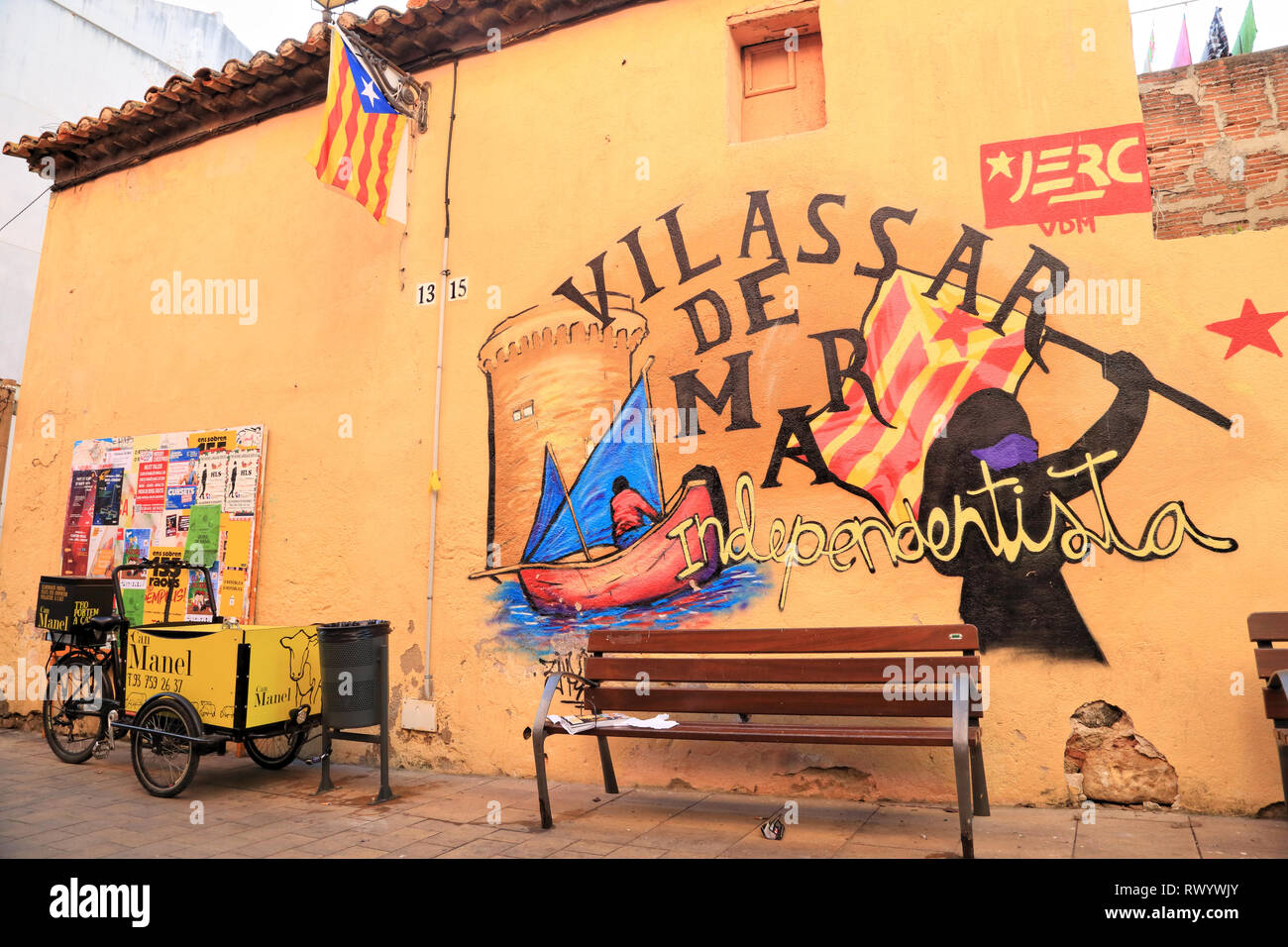 Katalanische Unabhängigkeitsbewegung Stockfoto