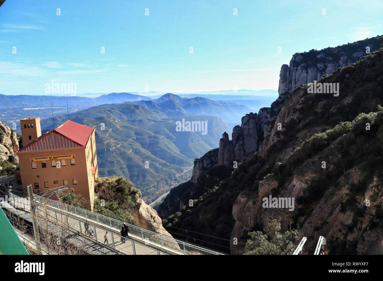 Aeri de Berg Montserrat, Katalonien, Spanien Stockfoto