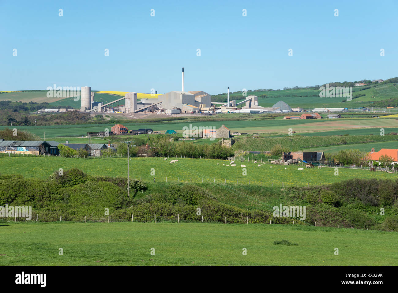 Kaligrube bei Boulby an der Küste von North Yorkshire, England. Stockfoto