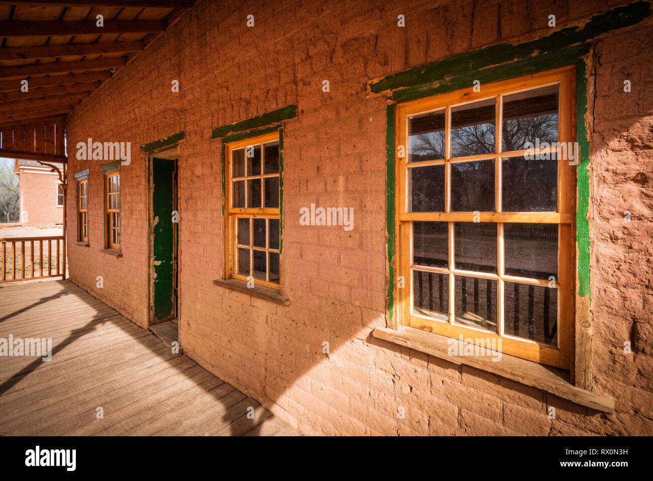 Alonzo Russell adobe Haus (in dem Film "Butch Cassidy und Sundance Kid"), Grafton Geisterstadt, Utah USA Stockfoto