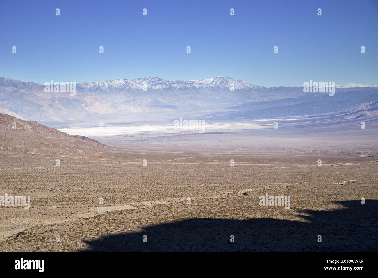 Kochsalzlösung Tal blicken im Death Valley National Park Stockfoto