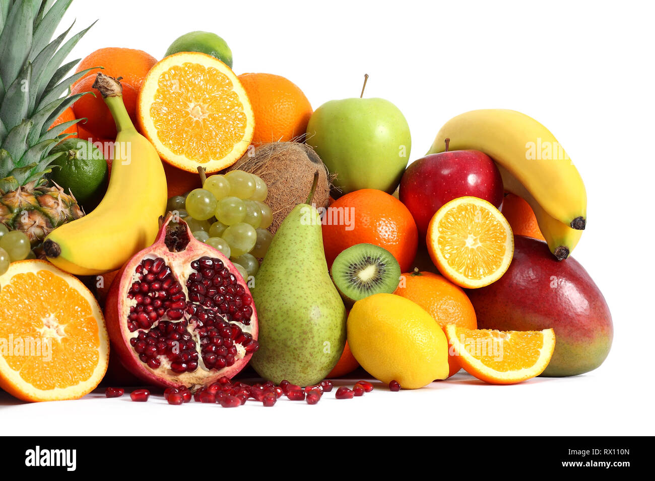 Frisches Obst essen Stockfoto