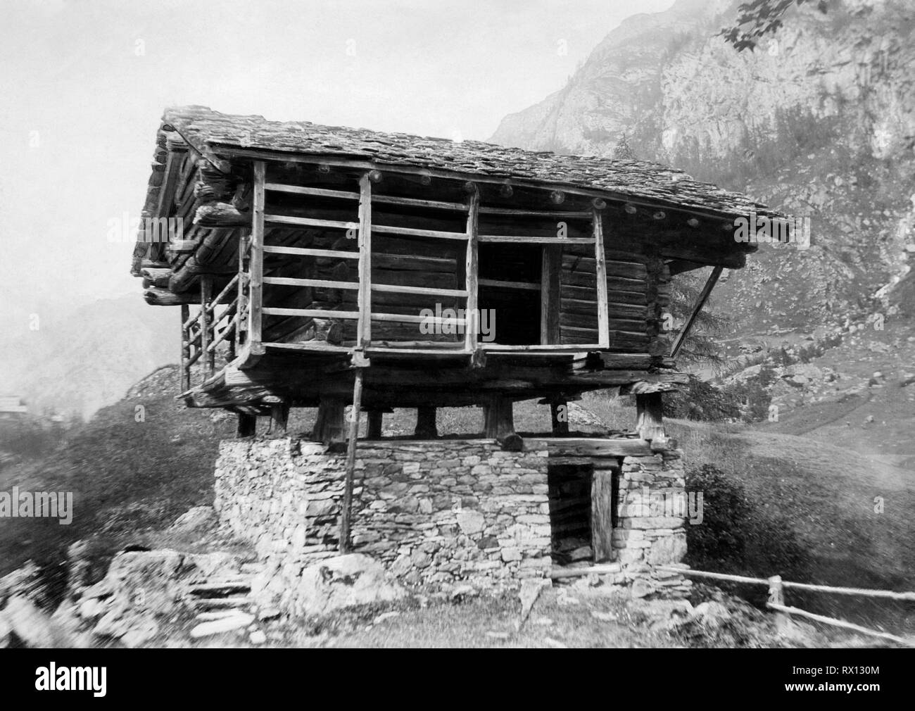 Heuboden, gressoney, Valle d'Aosta, Italien, 1901 Stockfoto