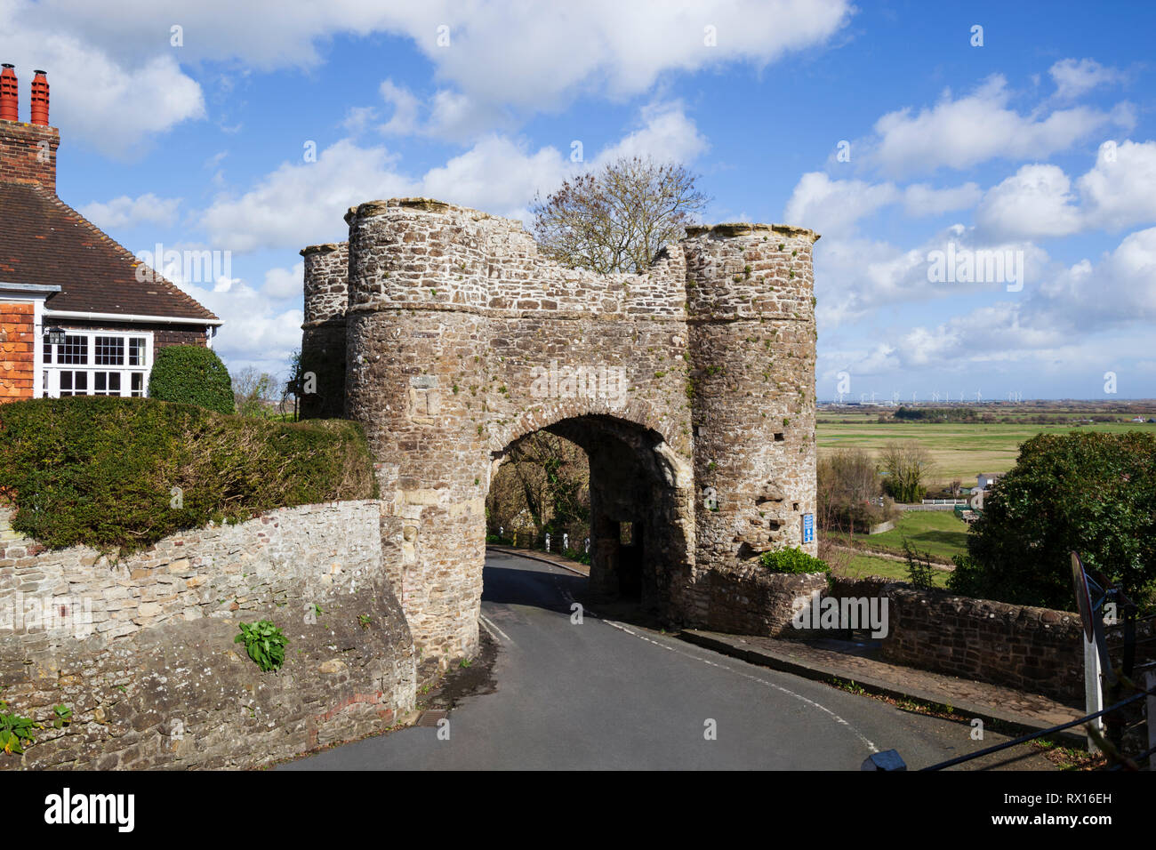 The Strand Tor erbaut um 1300, Winchelsea, East Sussex, England, Vereinigtes Königreich, Europa Stockfoto