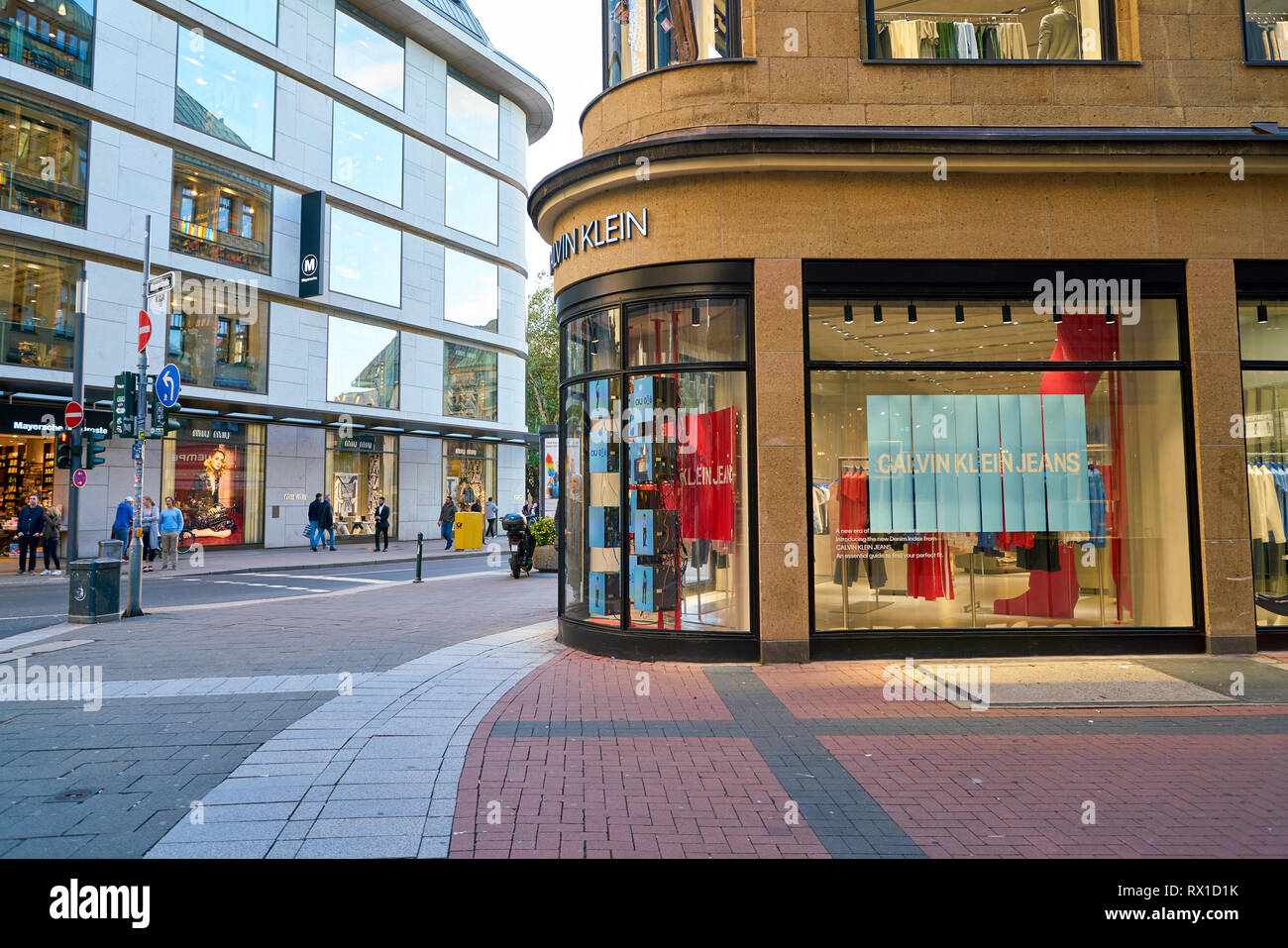 Düsseldorf, Deutschland - ca. September 2018: Calvin Klein shop in  Düsseldorf Stockfotografie - Alamy