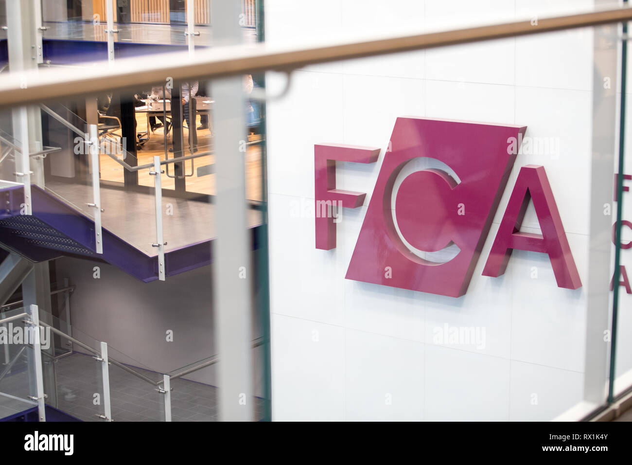 Büros der finanziellen Durchführung Behörde (FCA) in London, Stratford (wo es 2018 verlegt). Stockfoto