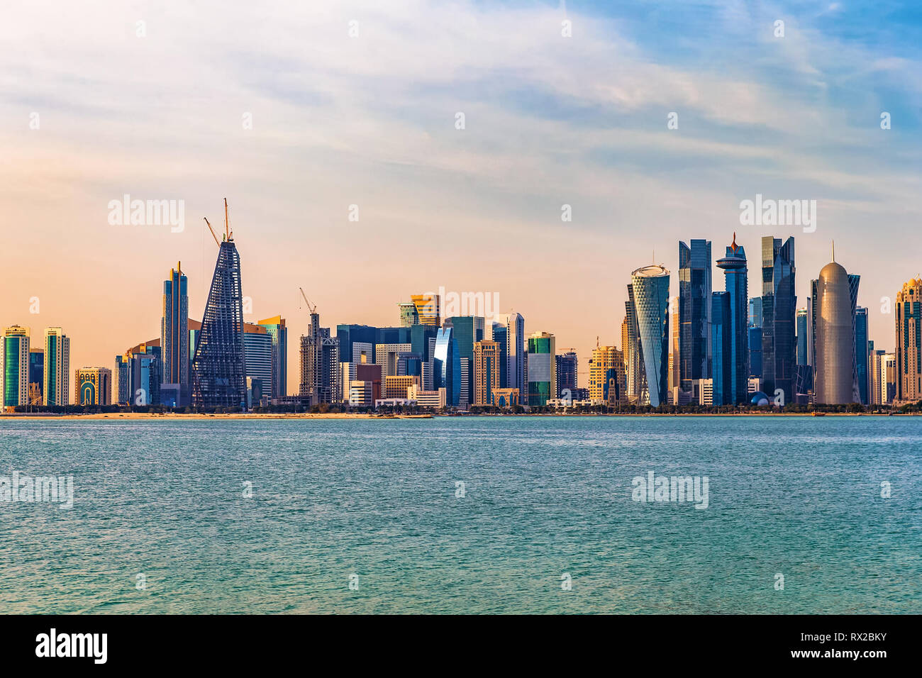 Doha Citi anzeigen. Katar. Stockfoto
