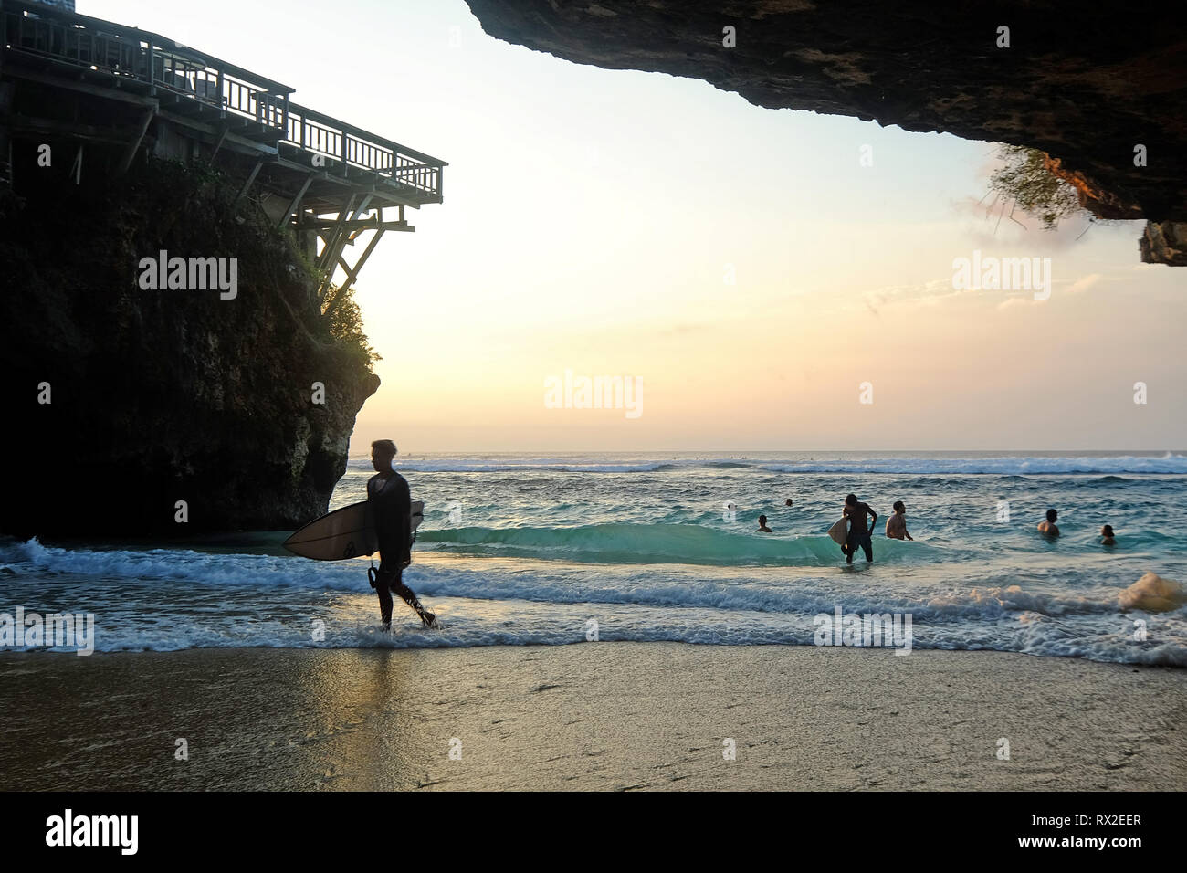 Pesona Pantai von Suluban Uluwatu Bali Stockfoto