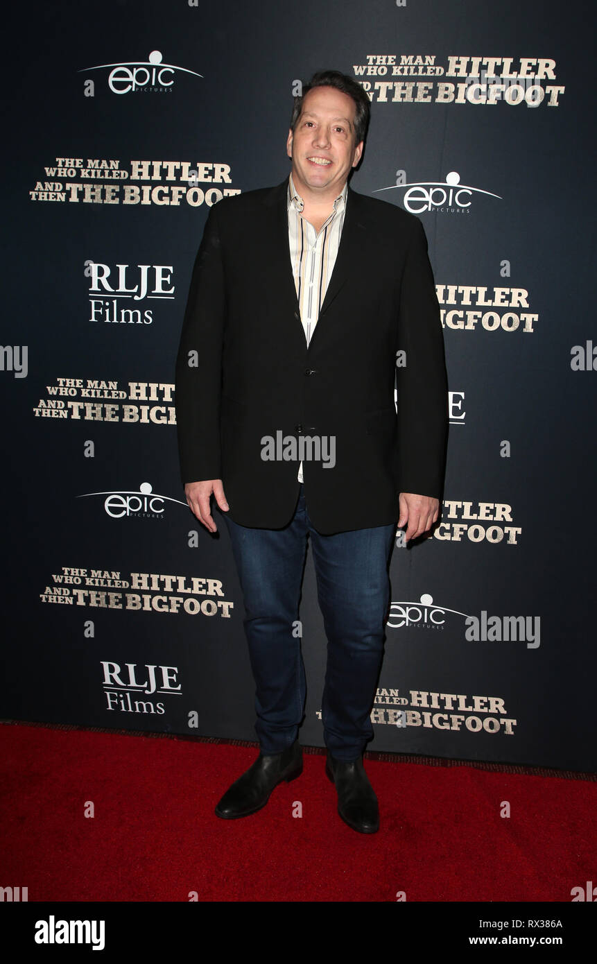 RLJE Filme'' Der Mann, der Hitler getötet und dann Bigfoot" Premiere mit: Patrick Ewald Wo: Hollywood, California, United States Wenn: 04 Feb 2019 Credit: FayesVision/WENN.com Stockfoto