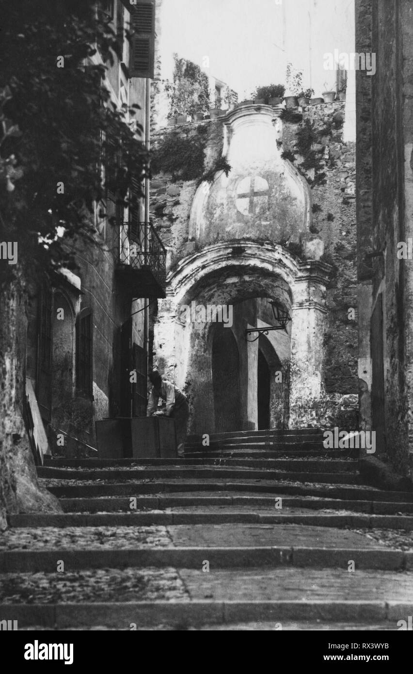 Porta sottana, bordighera, Ligurien, Italien 1920 Stockfoto