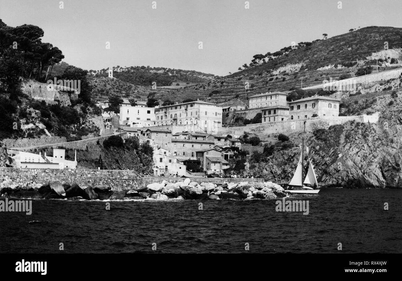 Insel Gorgona, Toskana, Italien 1959 Stockfoto