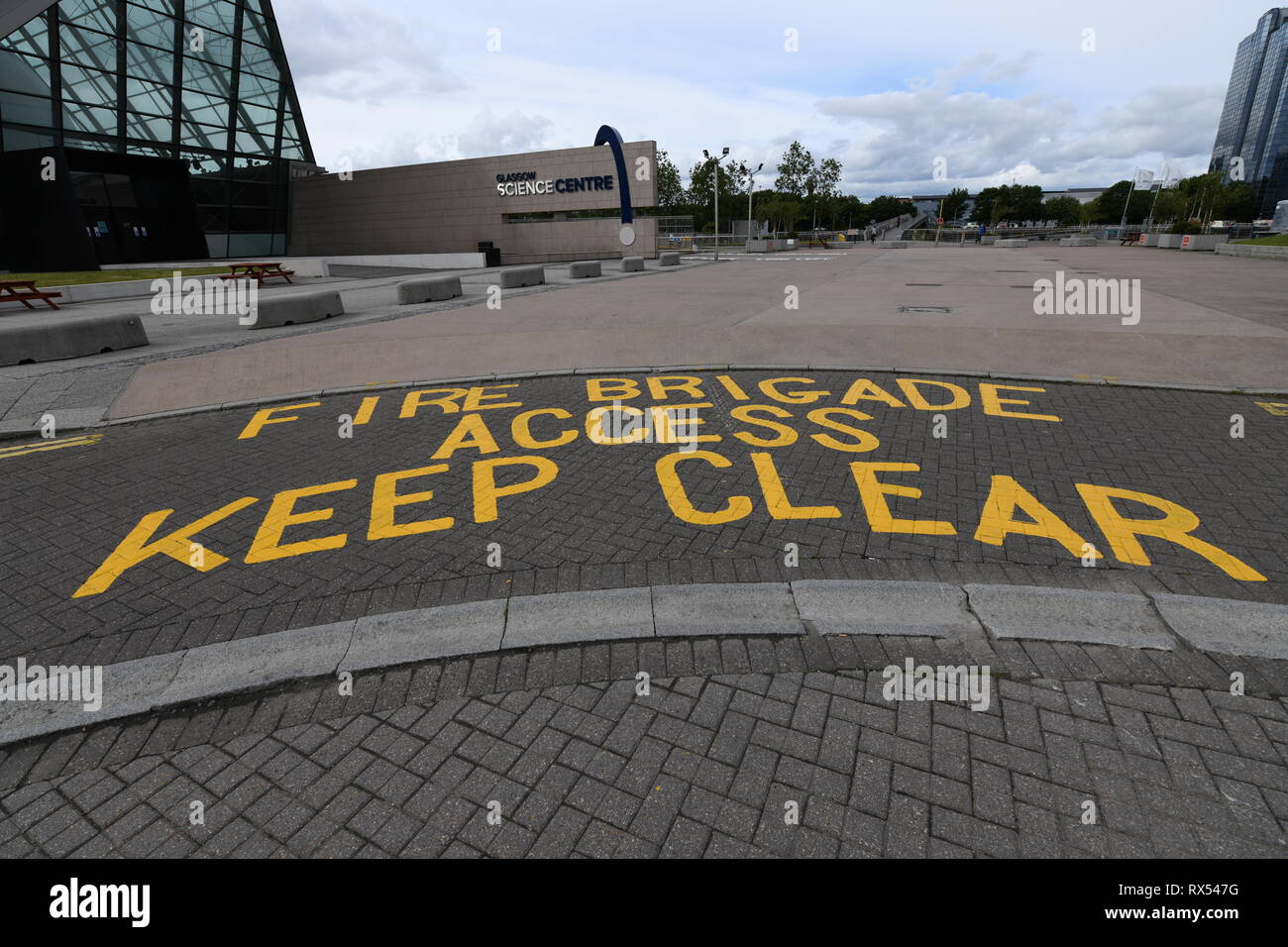 Glasgow Science Centre in der Clyde Waterfront Regeneration, am Südufer des Flusses Clyde in Glasgow, Schottland Stockfoto