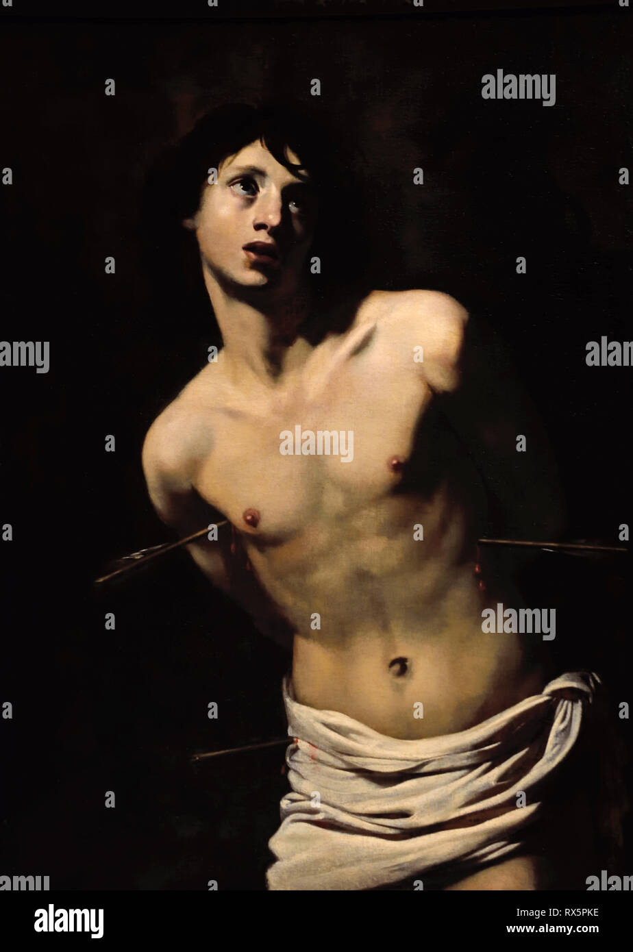 St. Sebastian 1624 Nicolas Régnier (1591-1667), Niccolo Renieri, Italien Italienisch, (Caravaggists, Stil von Caravaggio) Stockfoto