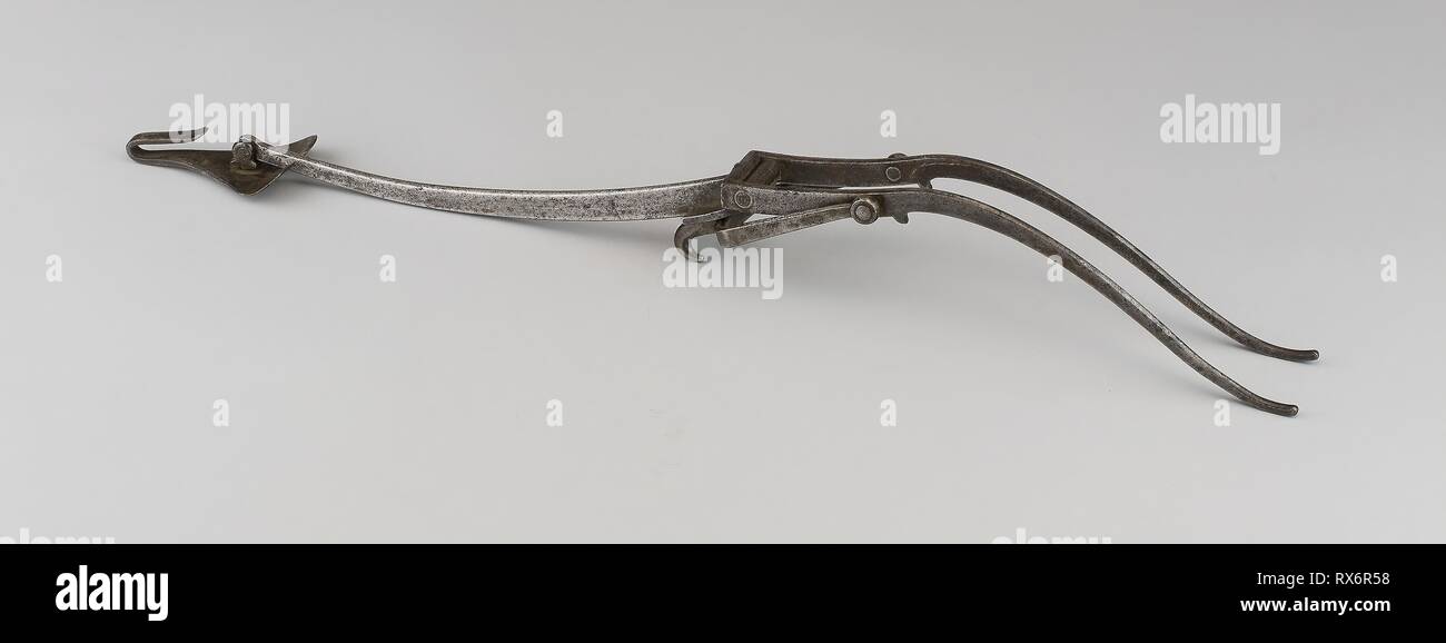 Der Ziege Fußhebel. Spanisch. Datum: 1600. Abmessungen: L 58,7 cm (23 in.) Wt. 16 oz. Stahl. Herkunft: Europa. Museum: Das Chicago Art Institute. Stockfoto