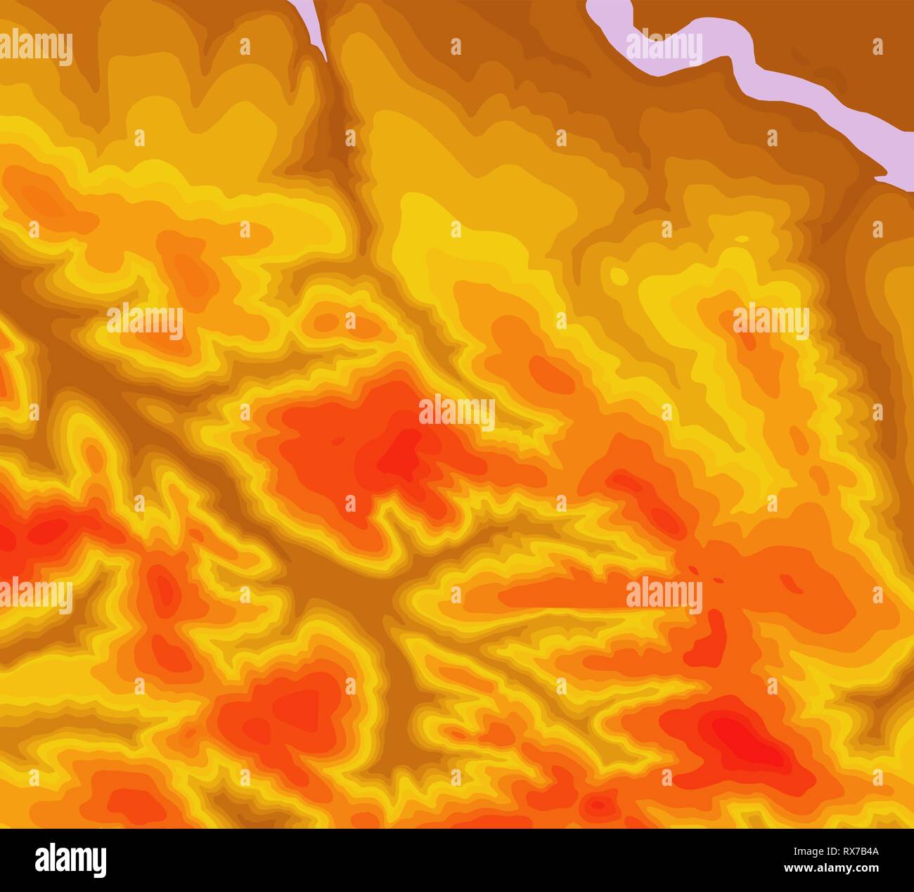 Topografische Karte Kontur Hintergrund. Topo Karte mit Höhenangaben. Konturkarte Vektor. Geographische Welt Topographie Map Grid abstract Vector Illustration Stock Vektor