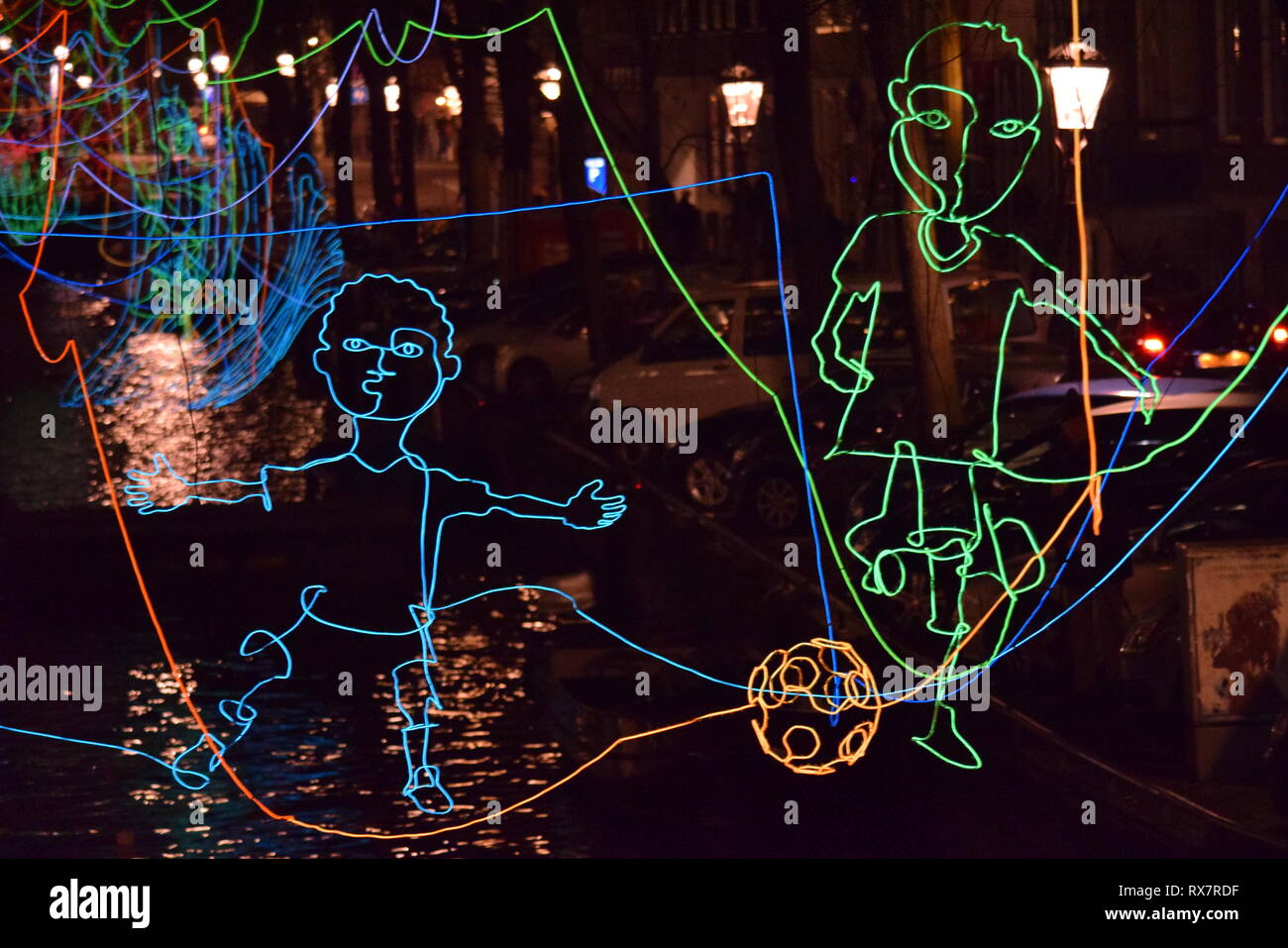 Amsterdam licht Festival 2015/2016 Stockfoto