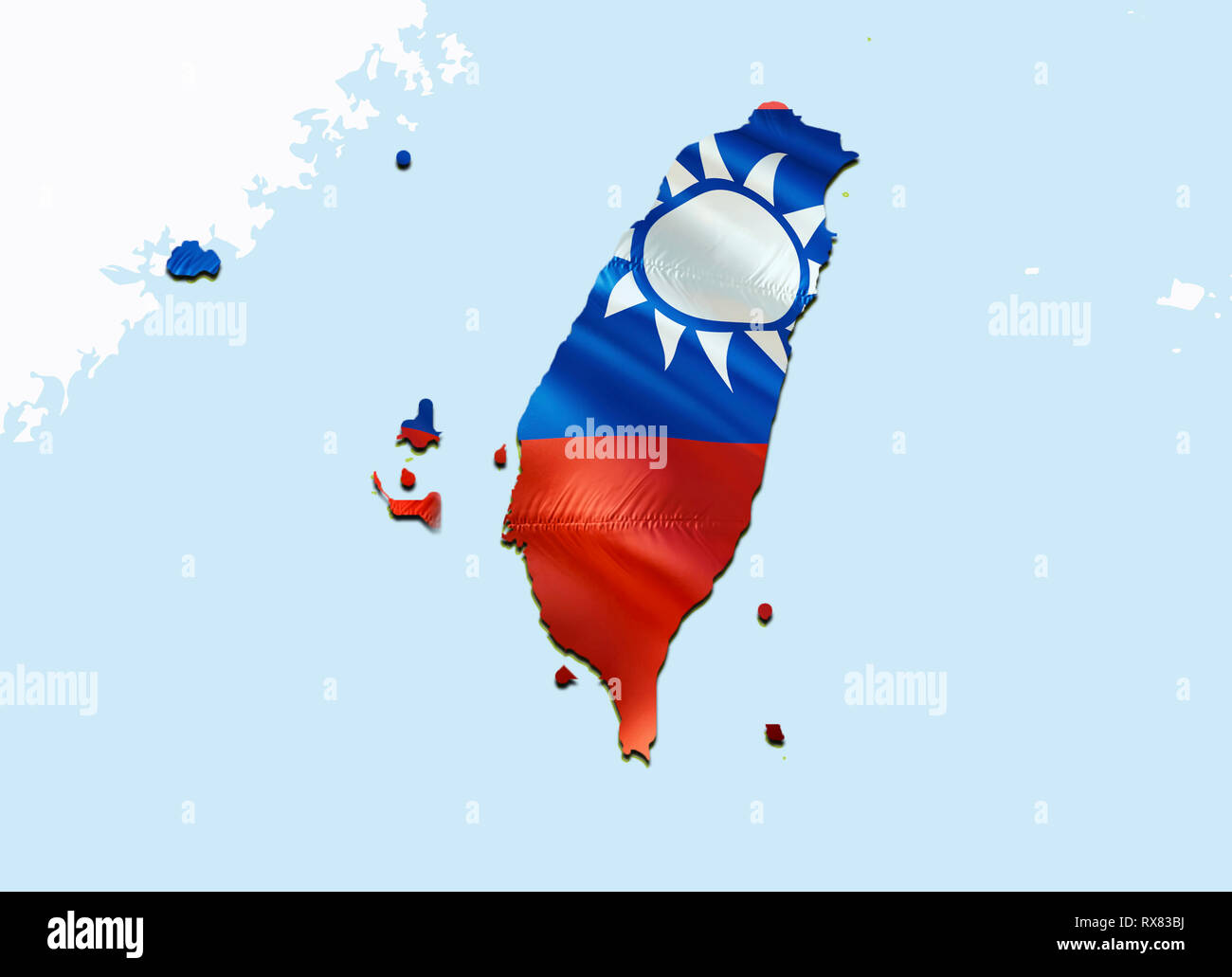Flagge Karte Von Taiwan 3d Rendering Taiwan Karte Und Flagge Auf Asien Karte Das Nationale Symbol Von Taiwan Taipeh Flagge Auf Asien Hintergrund National Taiwan Flagge Stockfotografie Alamy